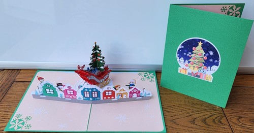 Pop weihnachtskarte - 3d,