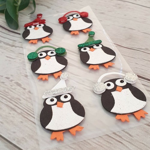 Glitzer pinguin - 3d,